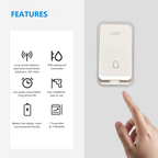 K0606  Waterproof Self Generating Power No Battery Required Wireless Doorbell