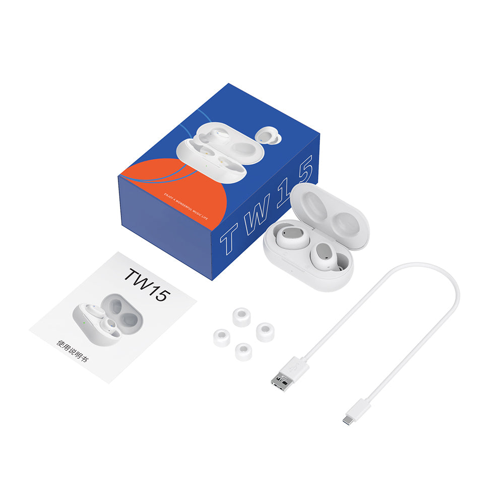 TW15 Wireless TWS Earphone Bluetooth Headset For iOS Android