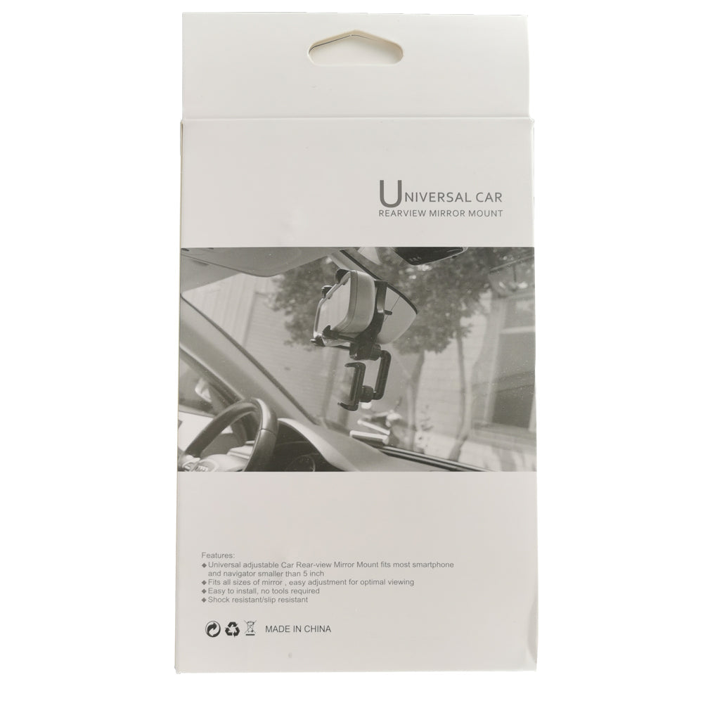 Phone Holder Rear-view Mirror Mount Rotation For Car