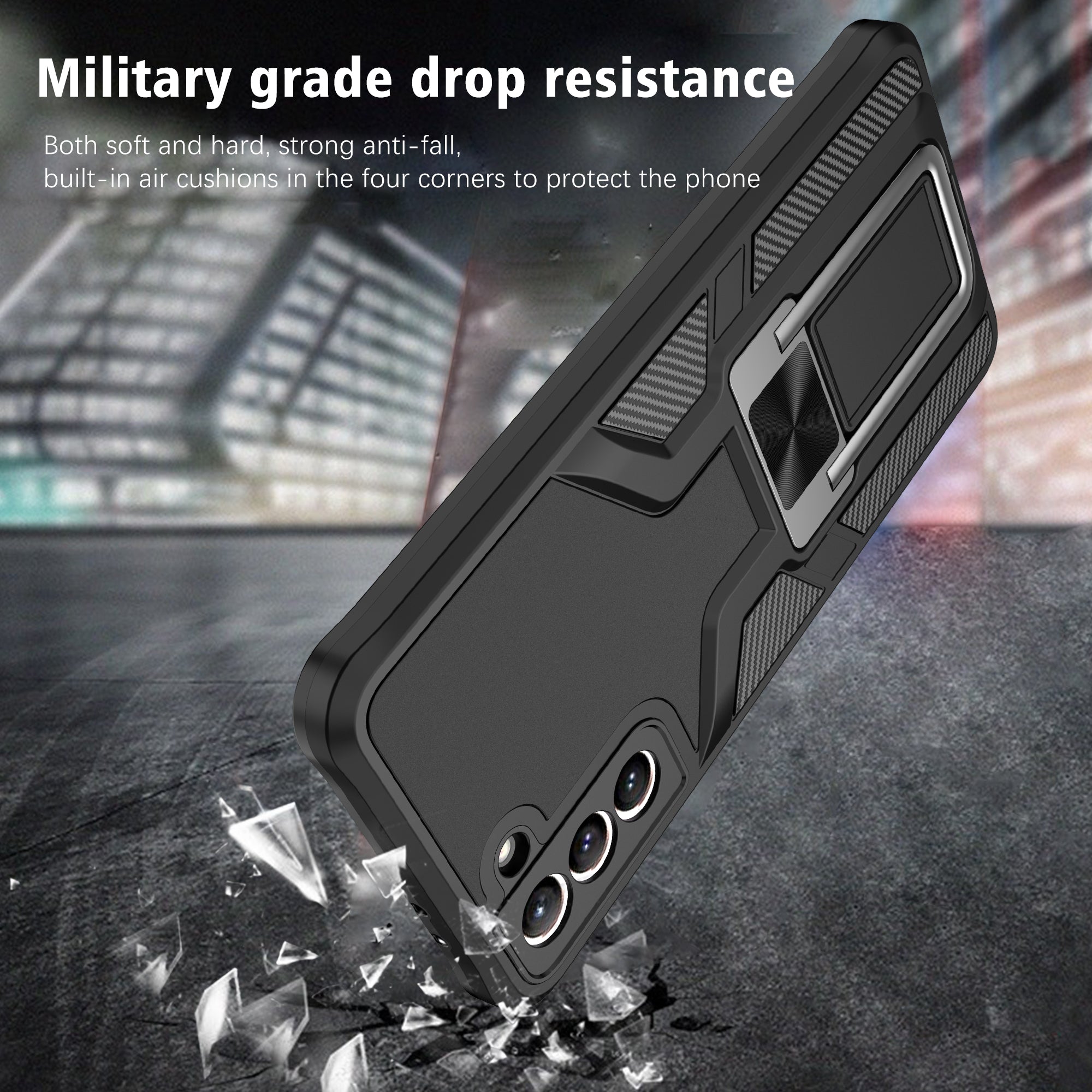 Magnetic Shockproof Heavy Duty Mobile Case for Samsung Galaxy S21 Plus