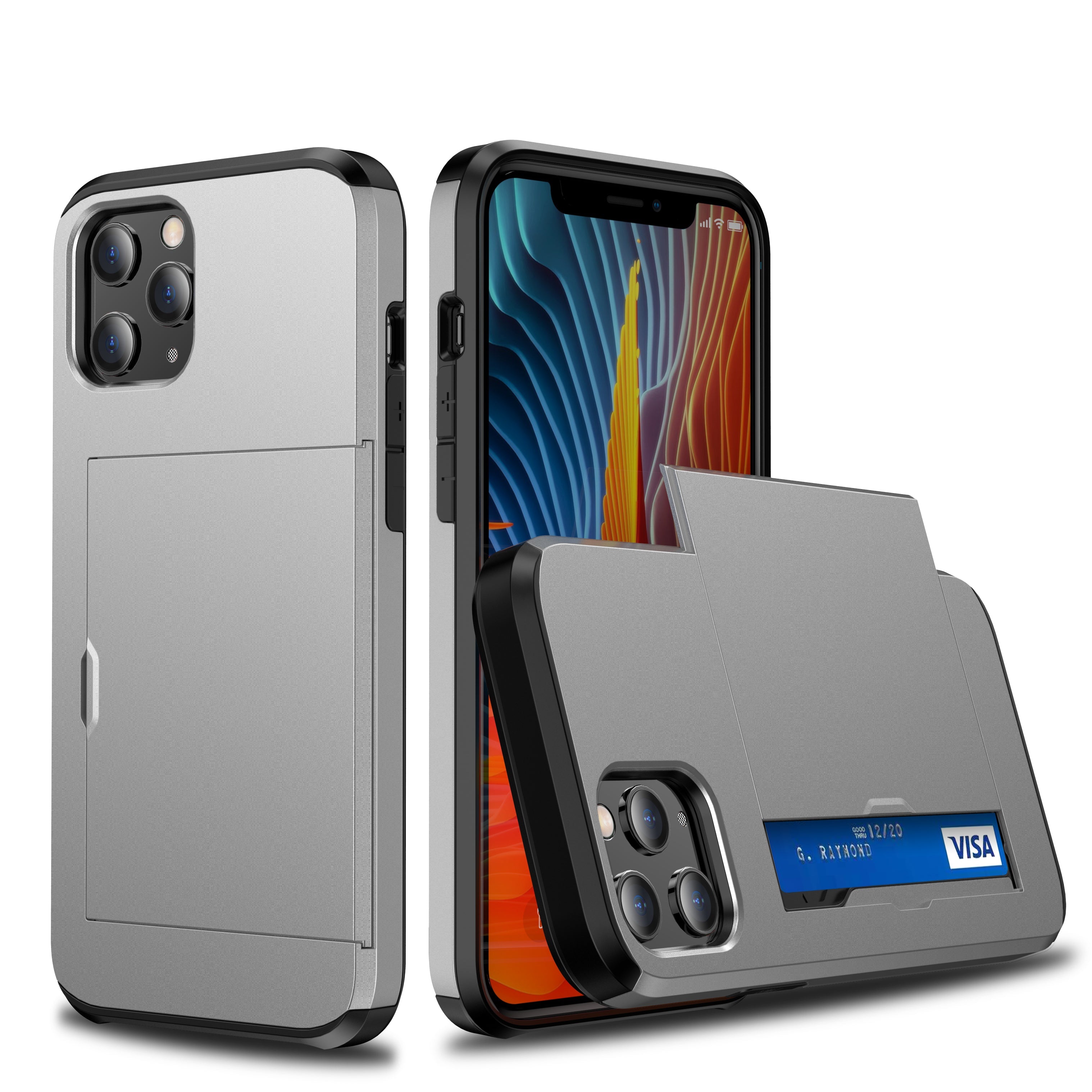 Shockproof Wallet Mobile Phone Case for iPhone12 ProMax