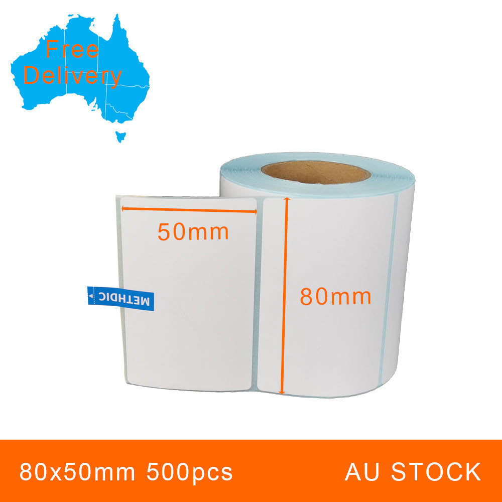 1 Roll 80x50mm 500pcs High Quality Direct Thermal Labels