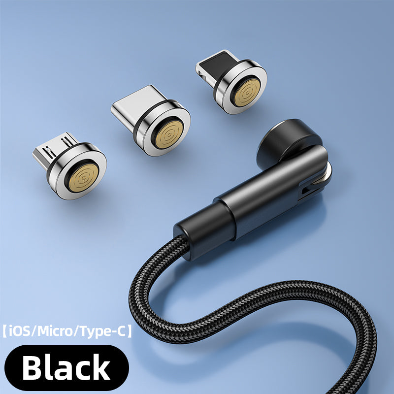Rotating Magnetic Mobile Phone Charger Cable 1M, 2M USB to Micro Lightning Type-C