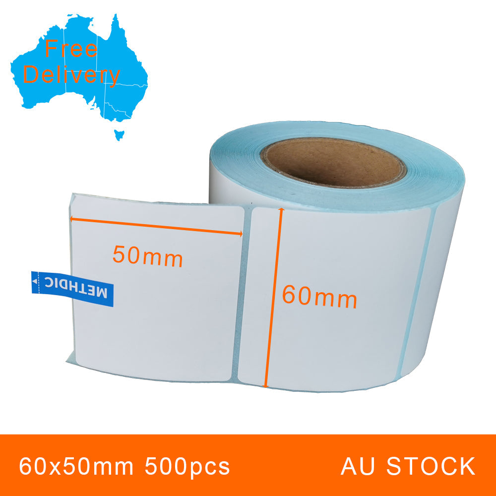 1 Roll 60x50mm 500pcs High Quality Direct Thermal Labels
