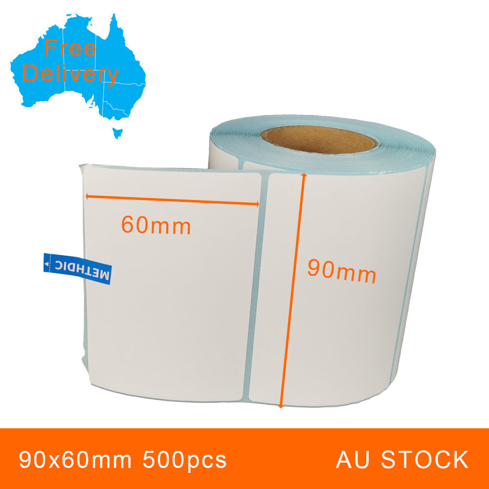 1 Roll 90x60mm 500pcs High Quality Direct Thermal Labels