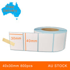 1 Roll 40x30mm 800pcs High Quality Direct Thermal Labels