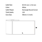 1 Roll 4x6"(101x152mm) 250pcs High Quality Direct Thermal Labels