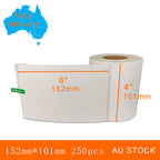 1 Roll 4x6"(101x152mm) 250pcs High Quality Direct Thermal Labels