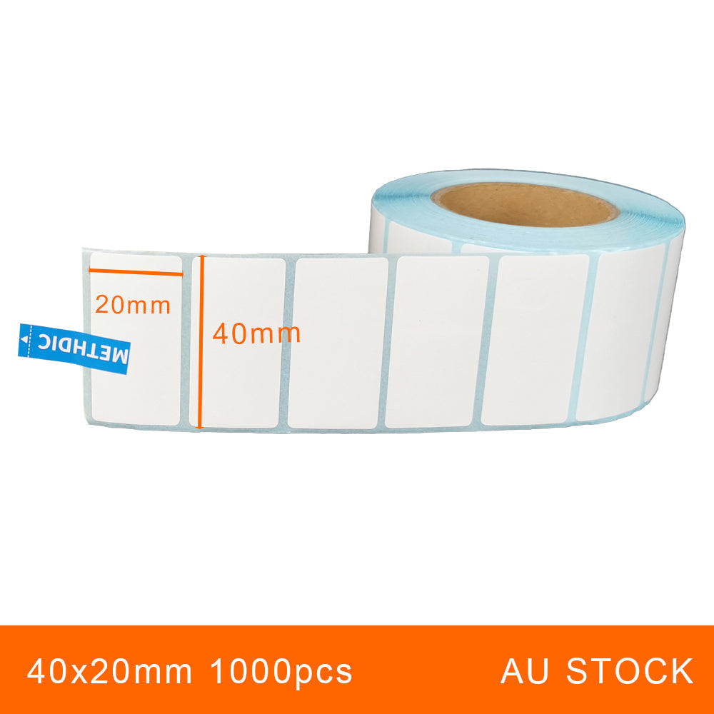1 Roll 40x20mm 1000pcs High Quality Direct Thermal Labels