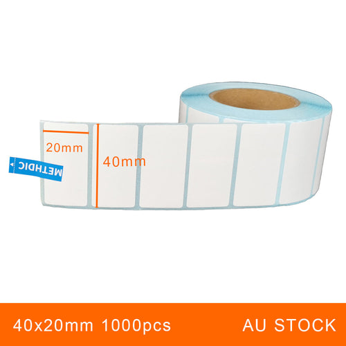 1 Roll 40x20mm 1000pcs High Quality Direct Thermal Labels