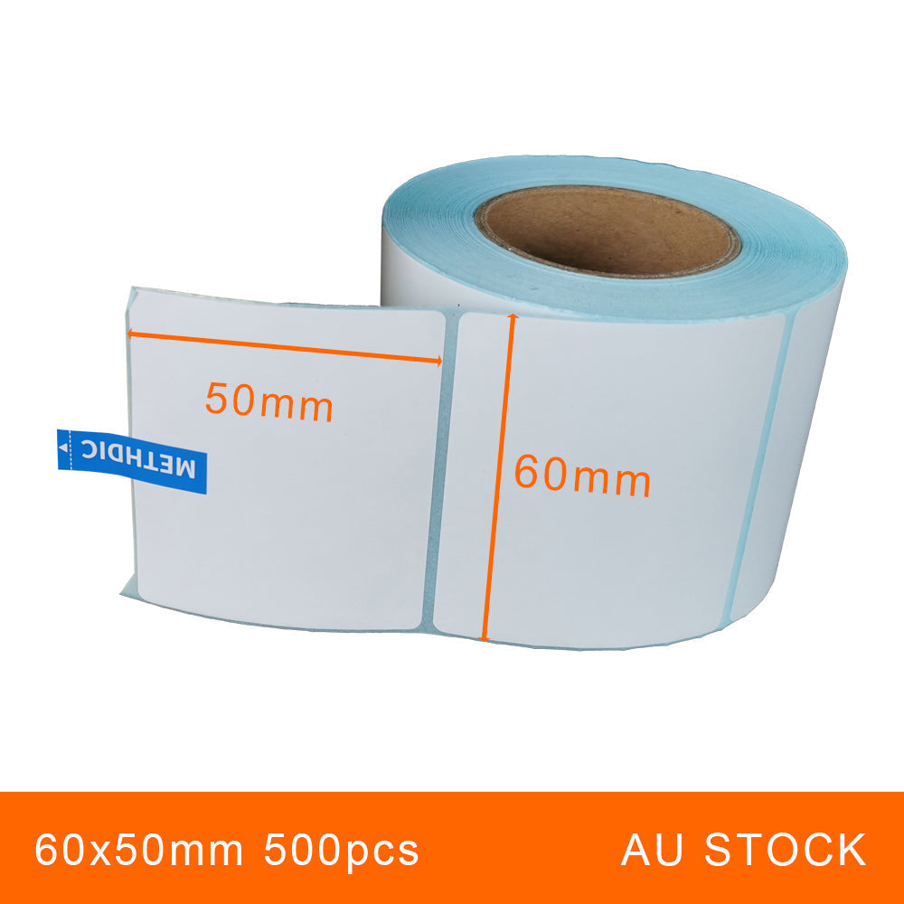1 Roll 60x50mm 500pcs High Quality Direct Thermal Labels