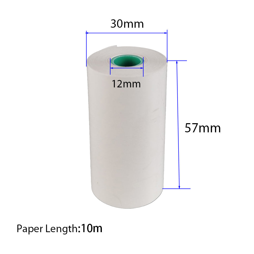 100 Rolls 57x30mm 10m Thermal Receipt Paper Roll
