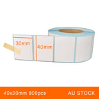 100 Rolls 40x30mm 800pcs High Quality Direct Thermal Labels