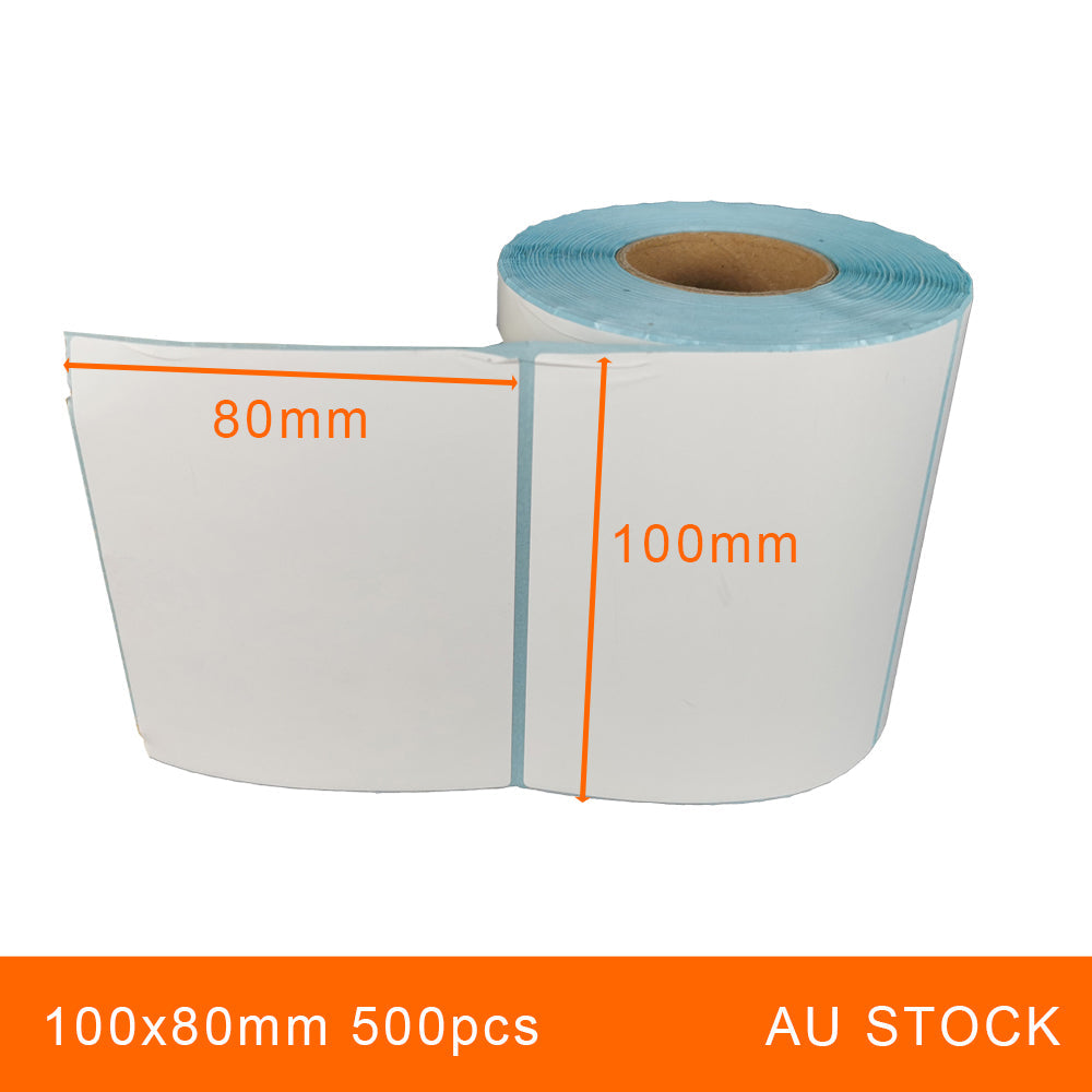 1 Roll 100x80mm 500pcs High Quality Direct Thermal Labels