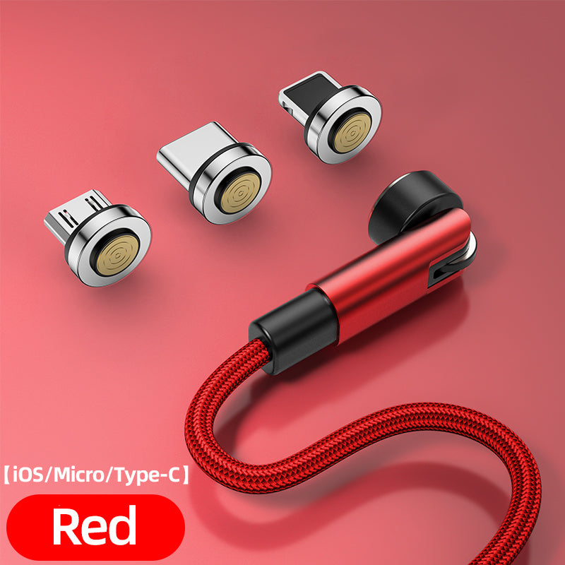 Rotating Magnetic Mobile Phone Charger Cable 1M, 2M USB to Micro Lightning Type-C