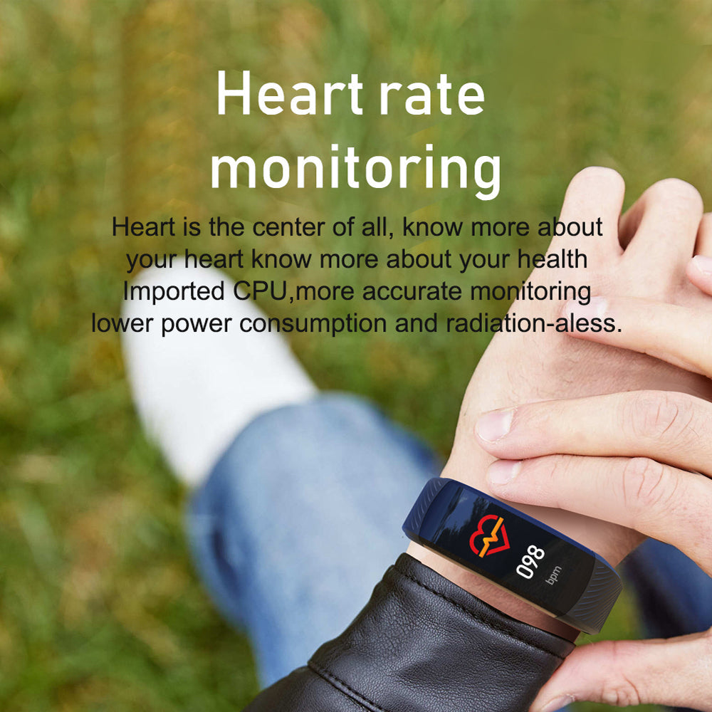 C6S Bluetooth Waterproof Smart Bracelet Blood Pressure Heart Rate for IOS Android
