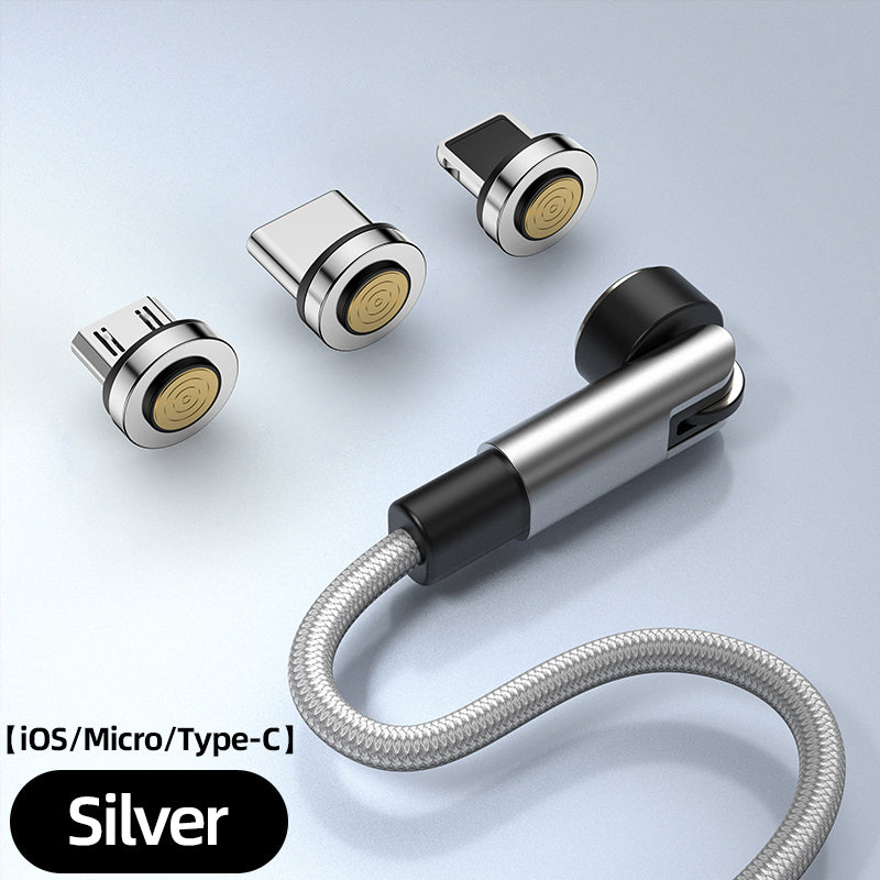 Rotating Magnetic Mobile Phone Charger Cable 1M, 2M USB to Micro Lightning Type-C