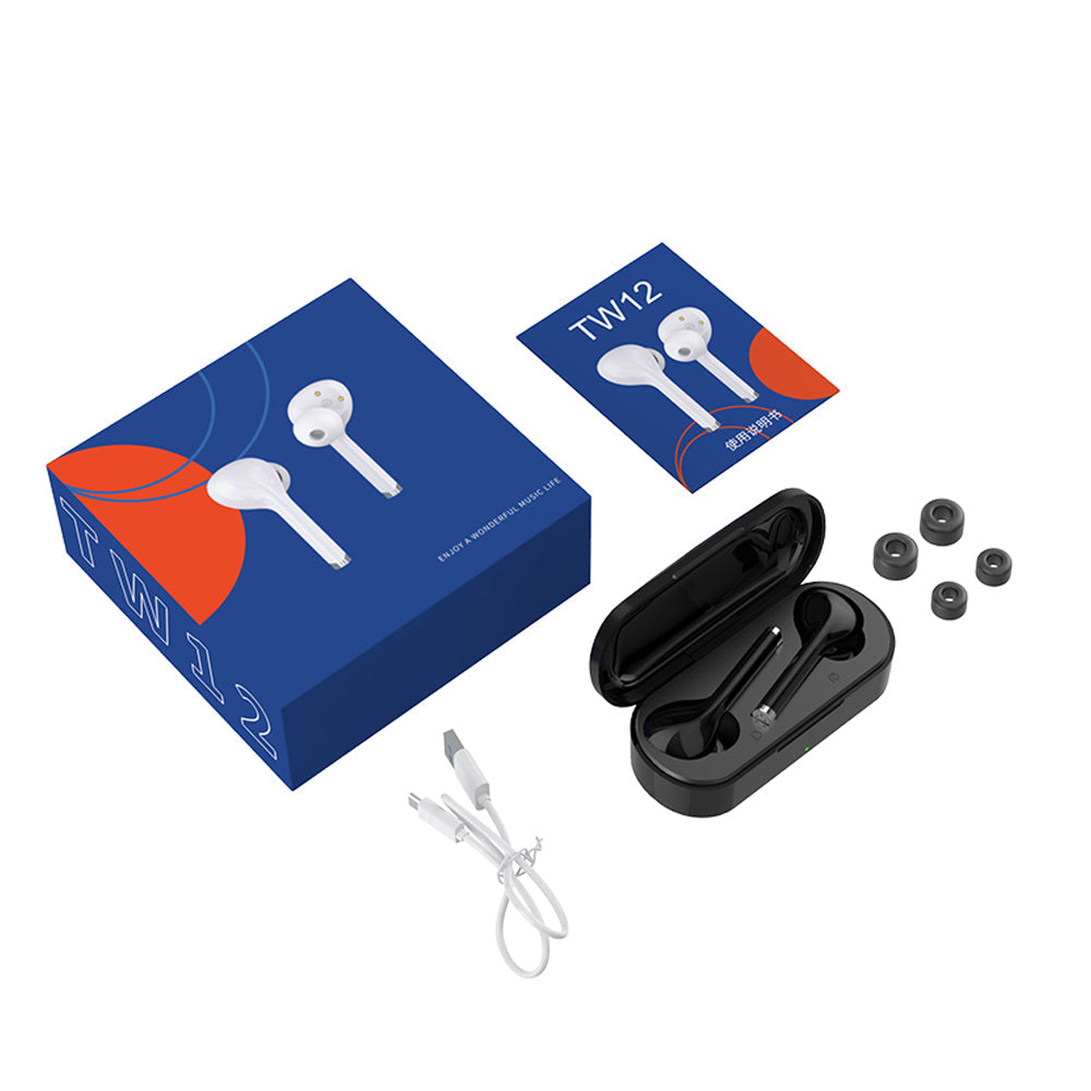 TW12 TWS Wireless Earphone Bluetooth Headset For iOS Android