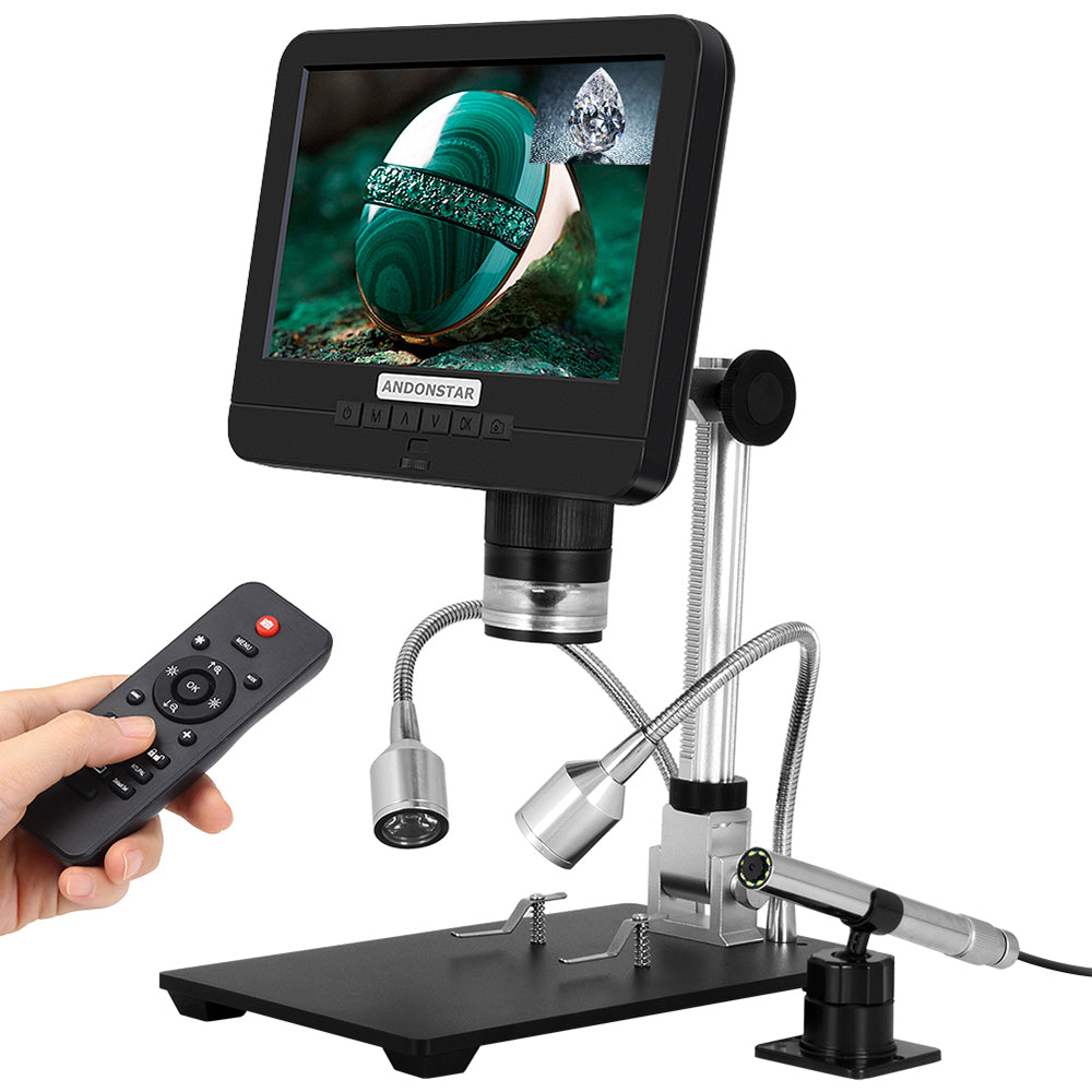 Double lens 7'' microscope and endoscope electronics digital microscope PCB Phone RepairSMD/SMT Soldering Tool