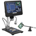 Double lens 7'' microscope and endoscope electronics digital microscope PCB Phone RepairSMD/SMT Soldering Tool