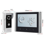 7 Inch wired Video Intercom Waterproof Doorbell Camera
