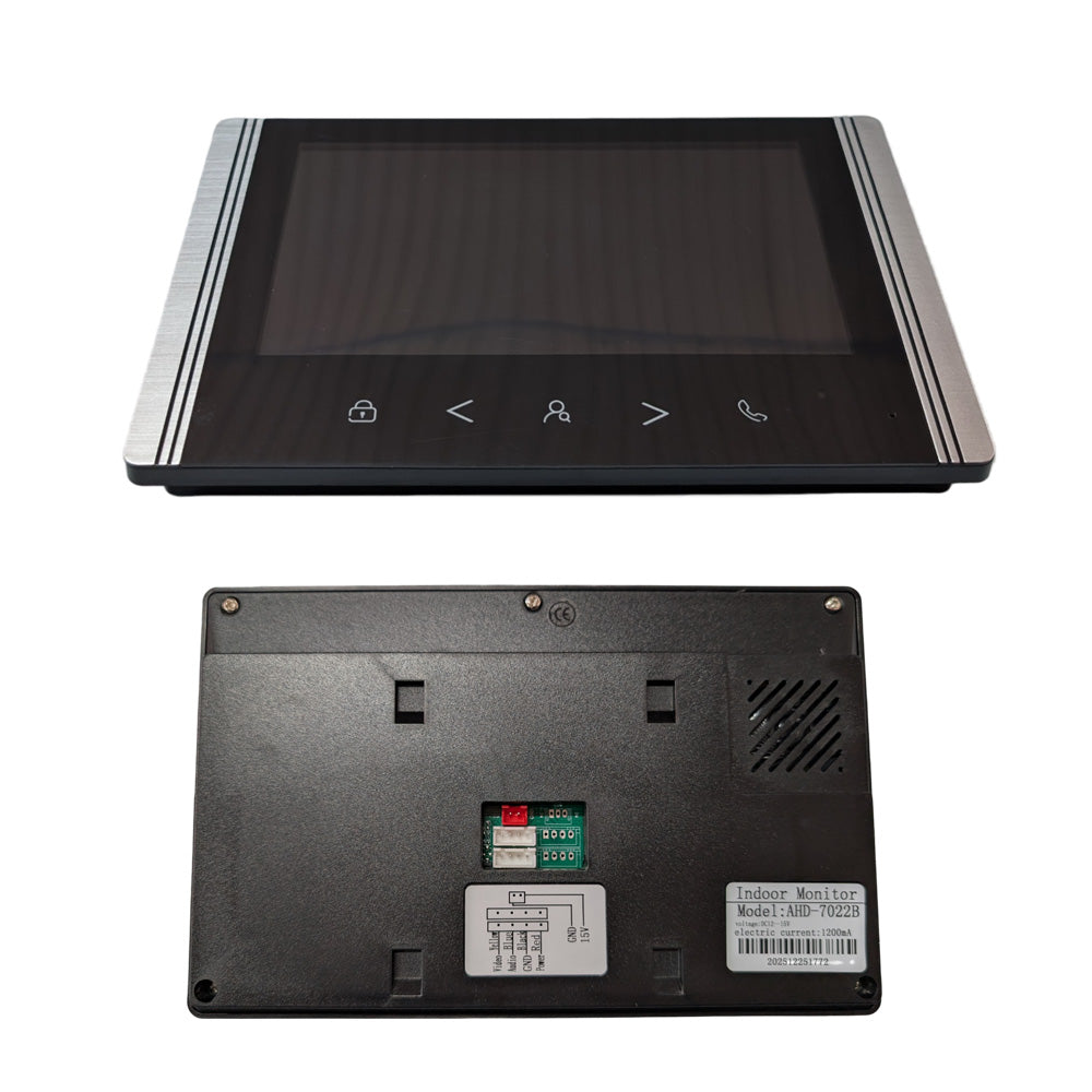 7 Inch wired Video Intercom Waterproof Doorbell Camera