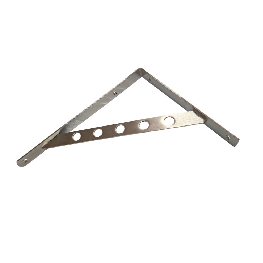 1 PAIR Stainless Steel Detachable L Triangle Shelf Bracket Wall Mount