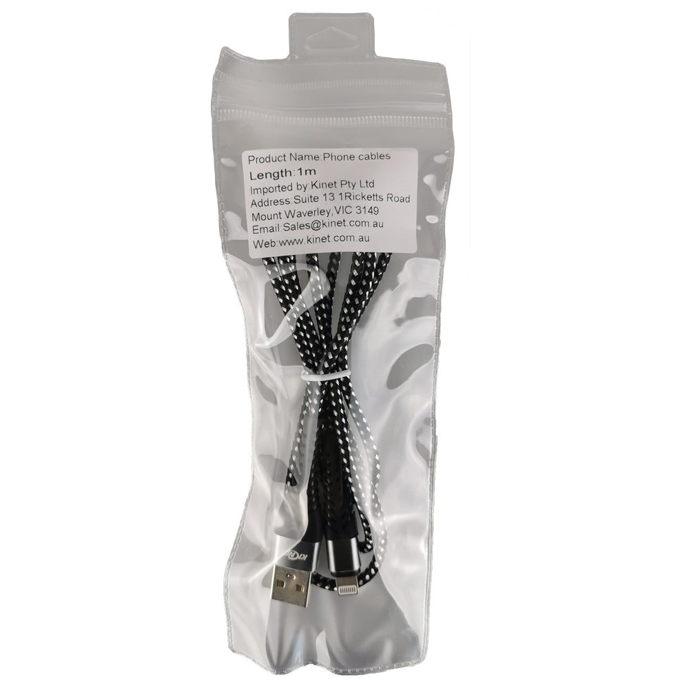 USB Durable nylon Mermaid Black White Charger Cable For iphone ipad