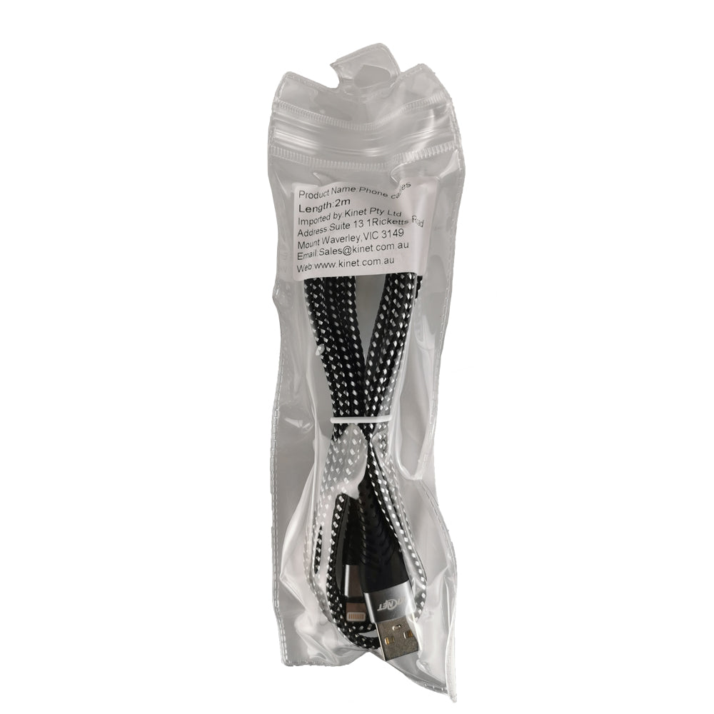 USB Durable nylon Mermaid Black White Charger Cable For iphone ipad