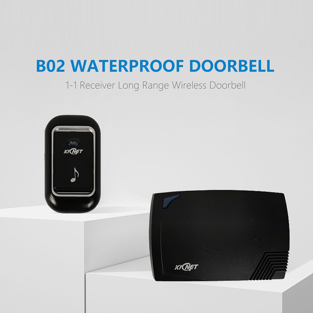 B02 Waterproof Doorbell 1-1 Receiver Long Range Wireless Doorbell