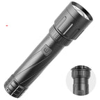 Multifunctional Flashlight Telescopic Type-C Reversible Charging Zoom LED Torch
