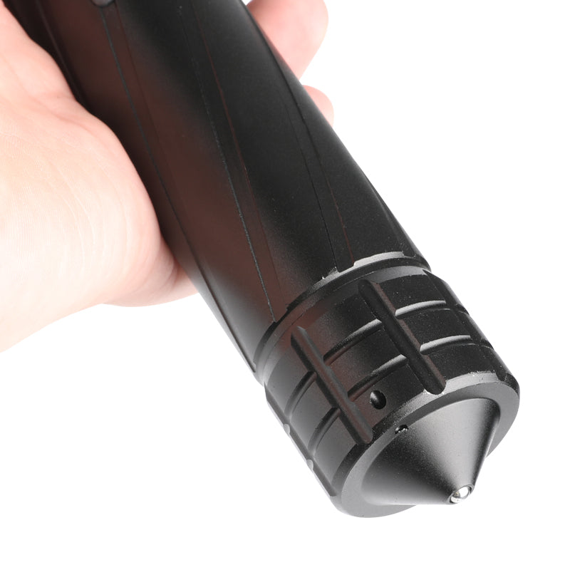 Multifunctional  Flashlight Telescopic Type-C Reversible Charging Zoom LED Torch with Broken Window Emergency Life Hammer