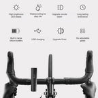 LED Bike Headlight Rechargeable Waterproof 1000LM 5000mAh 6 Modes