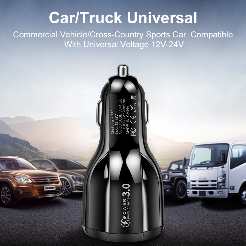 BK359 Car Universal Fast charging QC3.0 5-Ports Charger