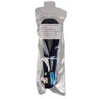 USB Double Elbow Cotton Linen Blue Charging Cable For iphone ipad