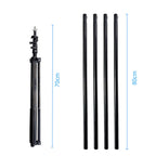 2.7x3m Photo Backdrop Stand Kit Telescopic Rod Bracket