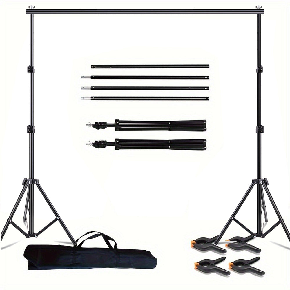 3 x4m Extra rough Photo Backdrop Stand Kit Telescopic Rod Bracket