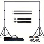 3 x4m Extra rough Photo Backdrop Stand Kit Telescopic Rod Bracket