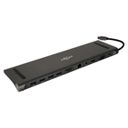 11 IN 1 USB Type C to USB3.0/2.0 SD/TF LAN Audio HDMI VGA PD Hub Adapter