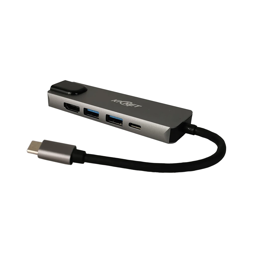5 IN 1 USB Type C to 4K HDTV LAN USB 3.0 USB PD Hub Adapter