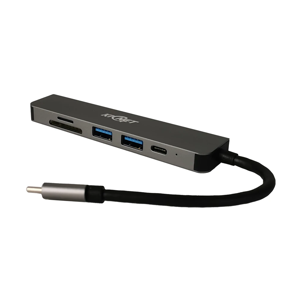 6 IN 1 USB Type C to 4K HDTV USB3.0 USB SD TF Carder Read PD Hub Adapter