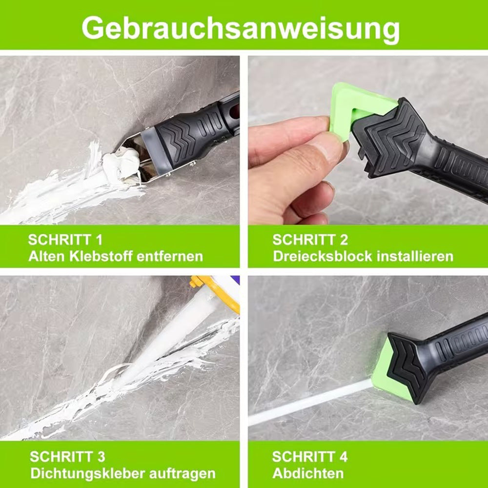 5-in-1 Caulking Tool Silicone Caulking Grout Removal Sealant Finishing Tool