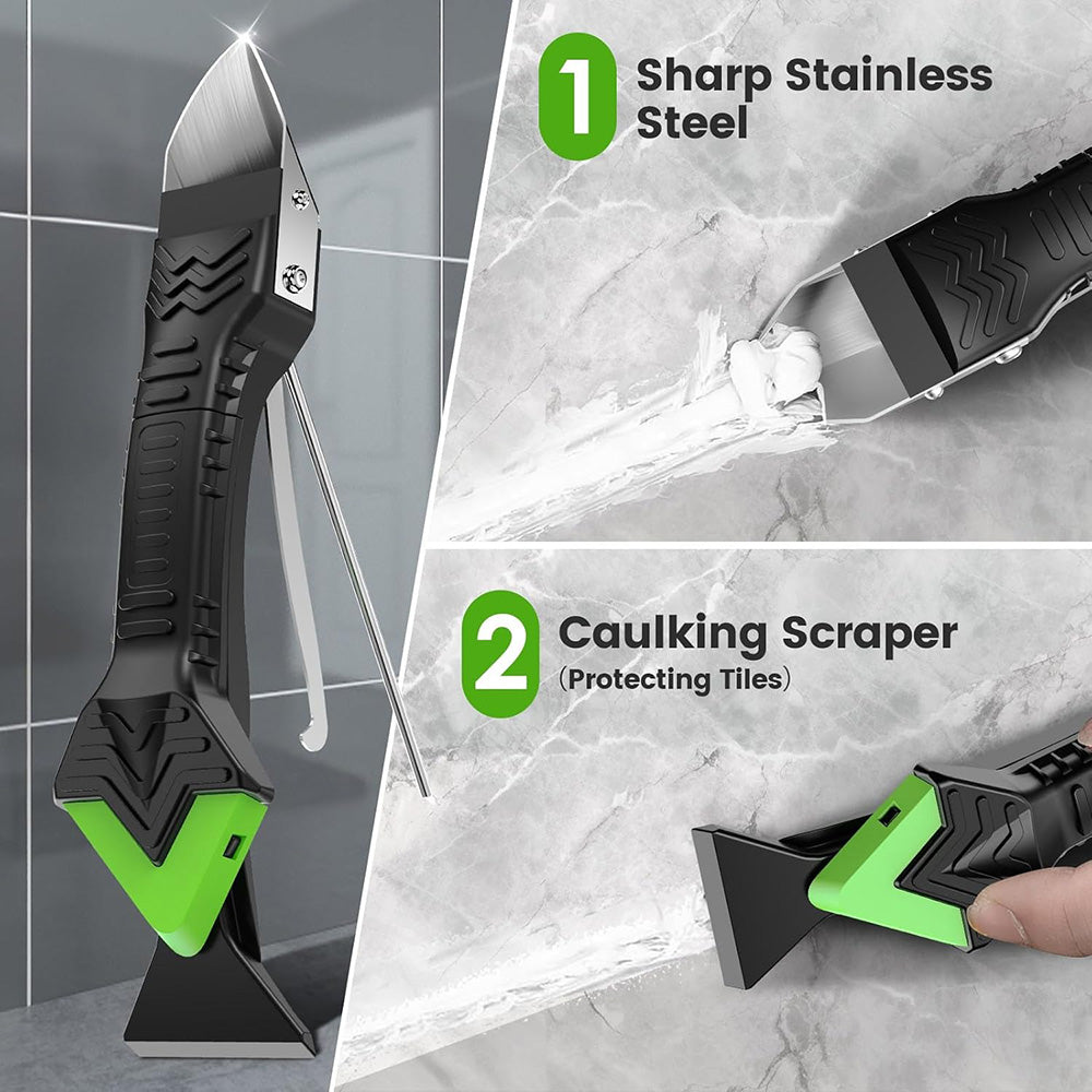 5-in-1 Caulking Tool Silicone Caulking Grout Removal Sealant Finishing Tool