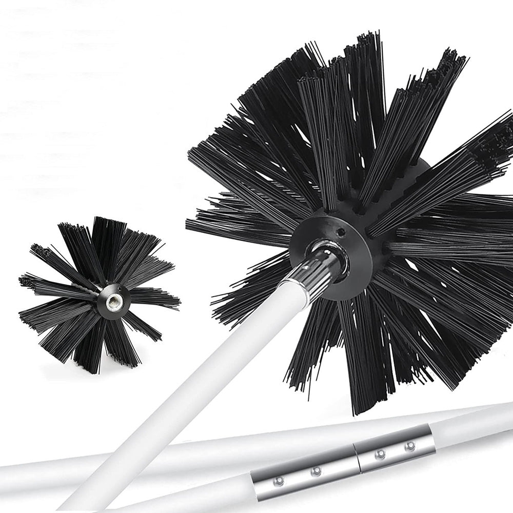 30 pcs Chimney Cleaning Brush Kit Duct Vent Cleaning Set Sweep Brush Tool