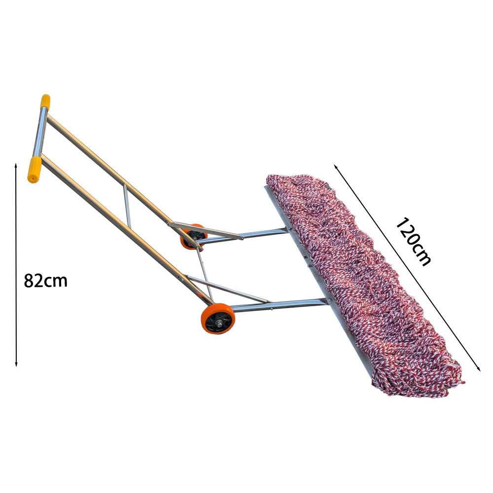 Commercial Dust Mop Cart Stainless steel Industrial Mop Dust Trolley