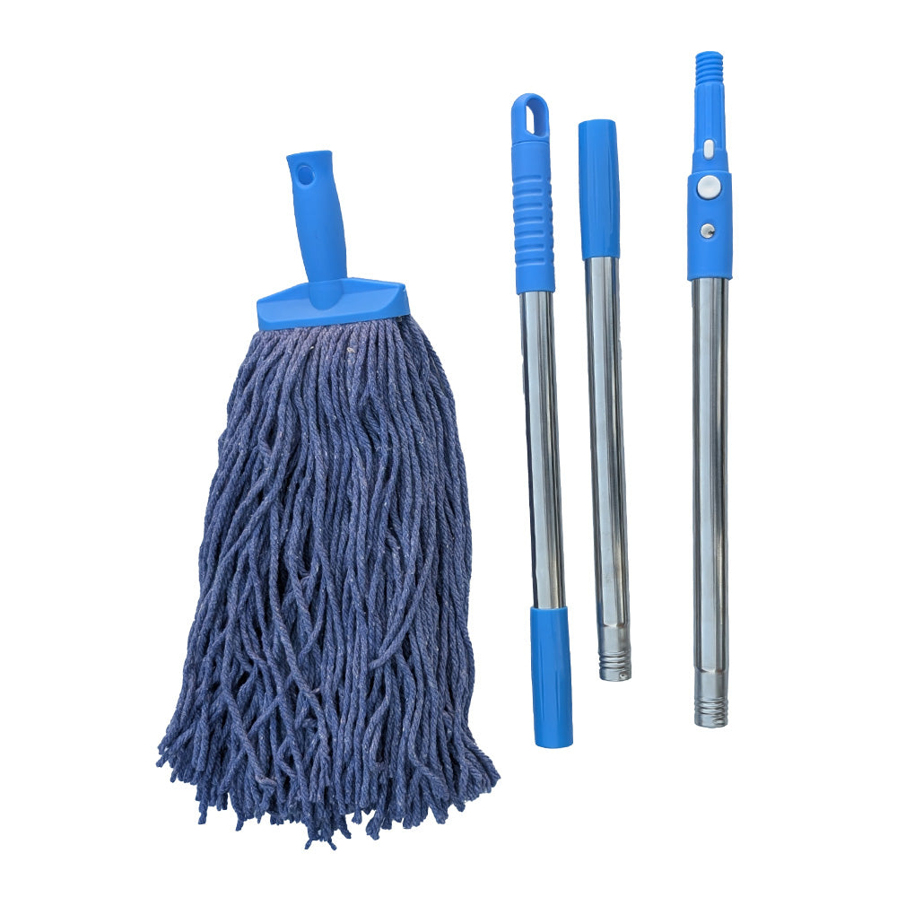 32L Commercial Mop Bucket Floor Cleaning Trolley Rolling Janitorial Mop Bucket