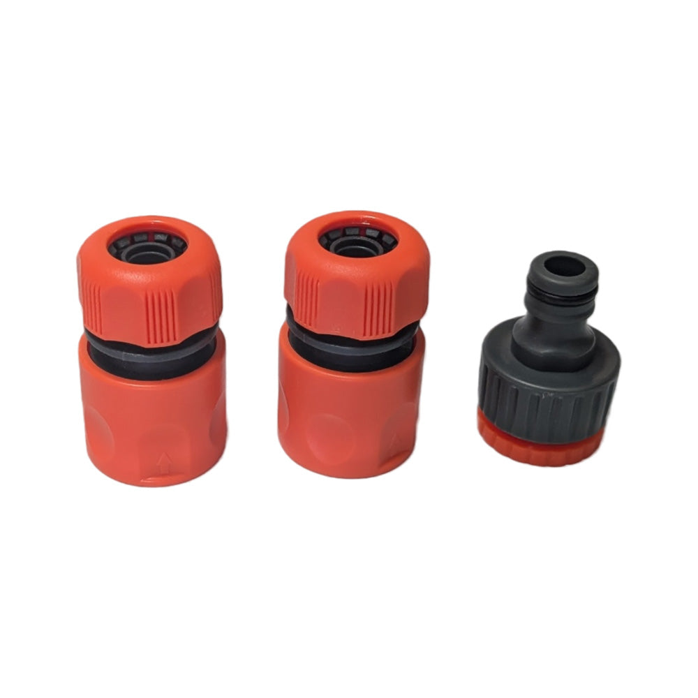 3 pcs 1/2" Quick Release Coupling Garden Hose Fitting Set