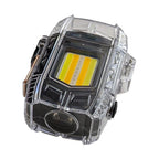 Double Arc Lighter Transparent Shell Digital Display Keychain Light Men's Gifts