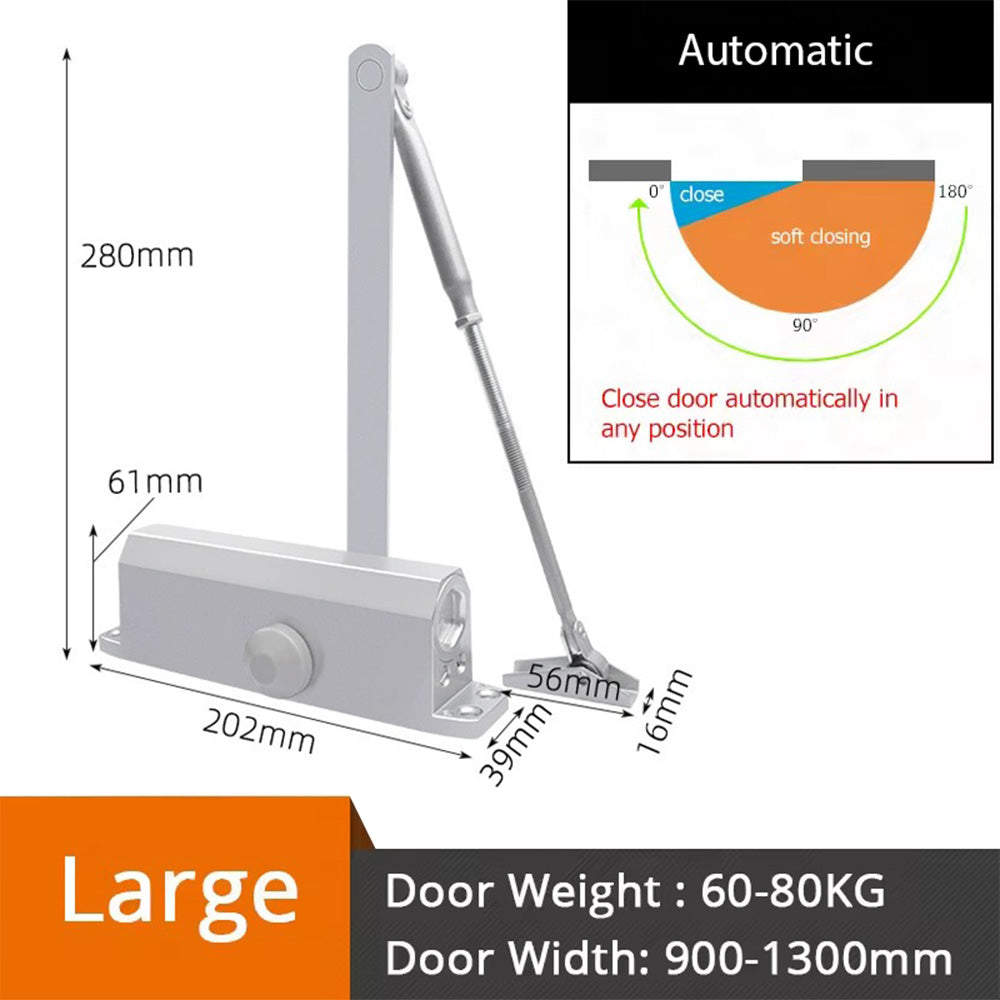 Hydraulic Buffer Automatic Door Closer Adjustable Speed Door Closing Equipment