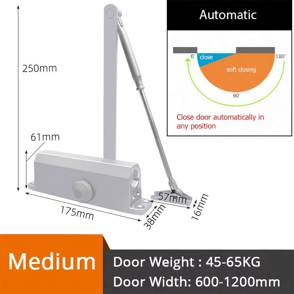 Hydraulic Buffer Automatic Door Closer Adjustable Speed Door Closing Equipment